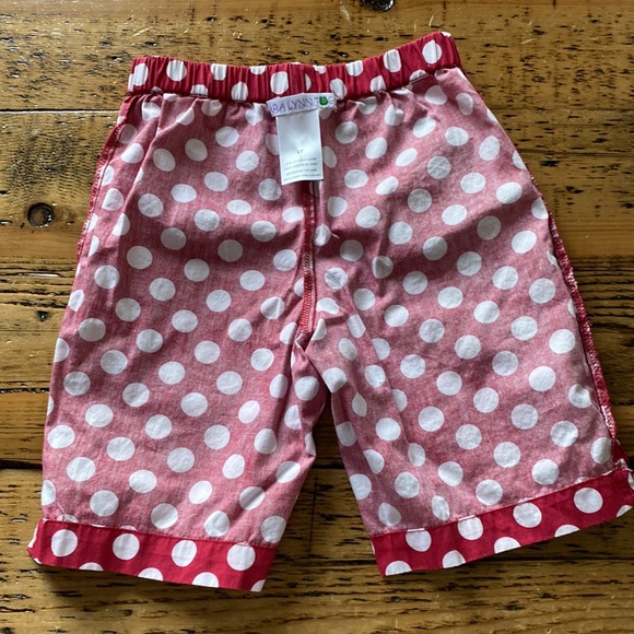 Sara Lynn Togs Alabama Fans polka dots ruffle shirt with capris size 4t - Picture 8 of 10